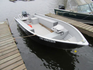 Boat and motor for rent.