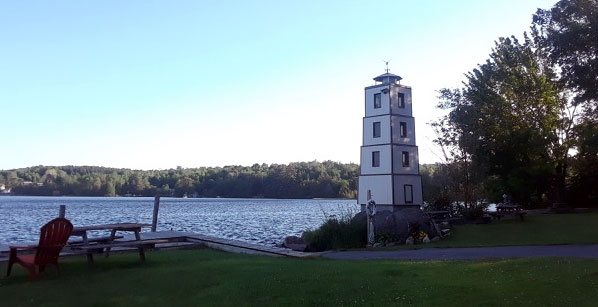 The lighthouse at Birch Hill Camp